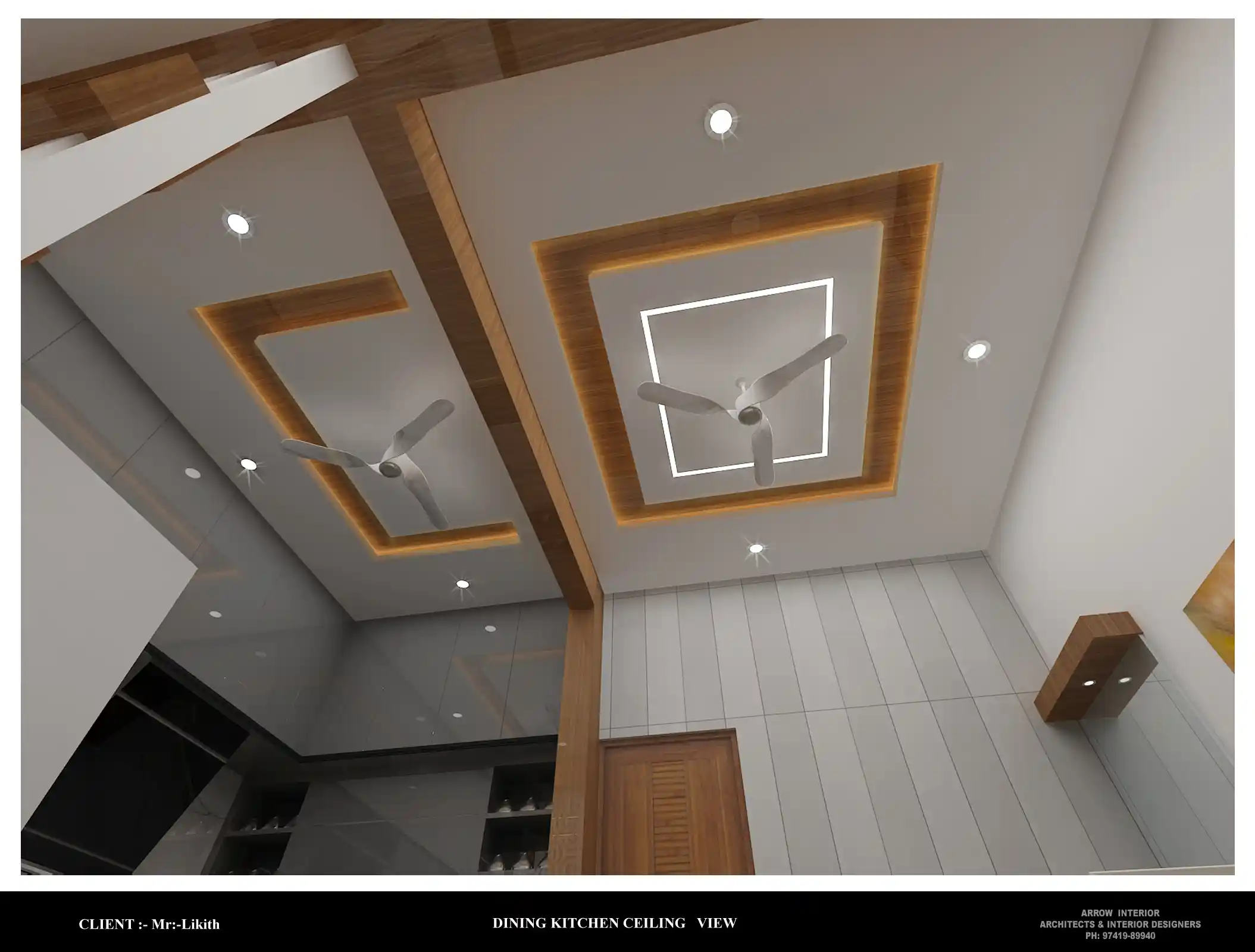 Living room archway and modern interior design in Kudaregeri Bengaluru - View 5