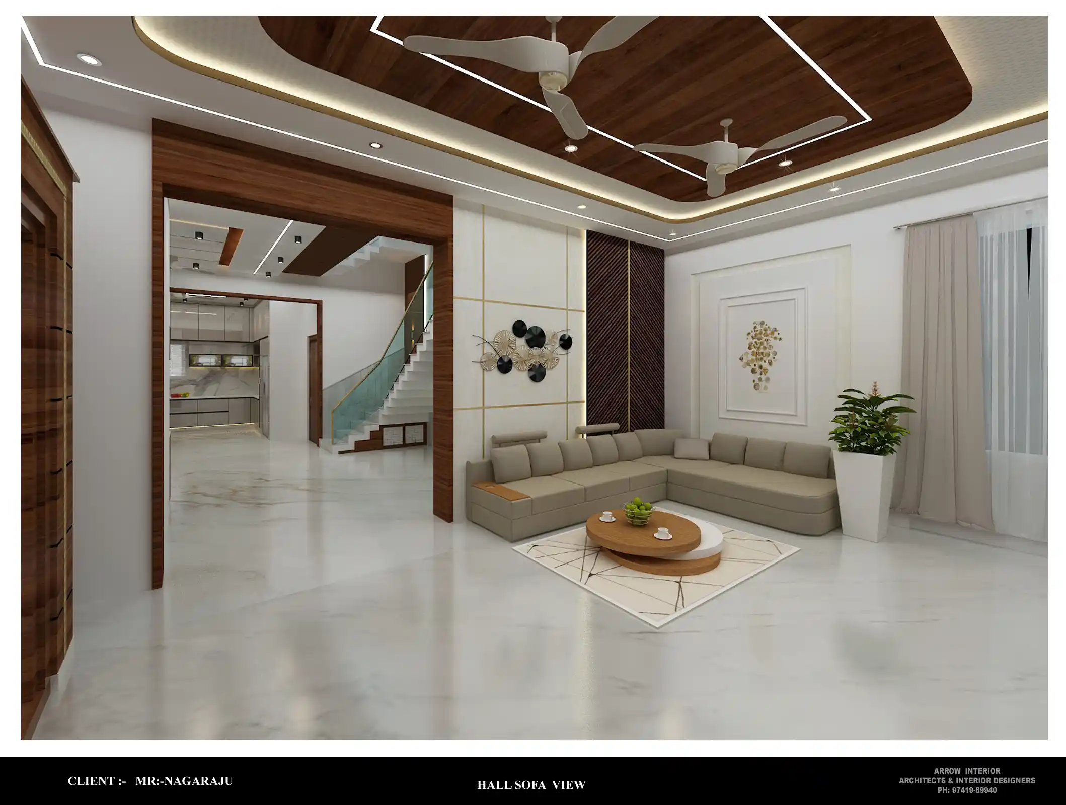 Multi-Level Luxury Residence Hall Interior by Arrow Interior