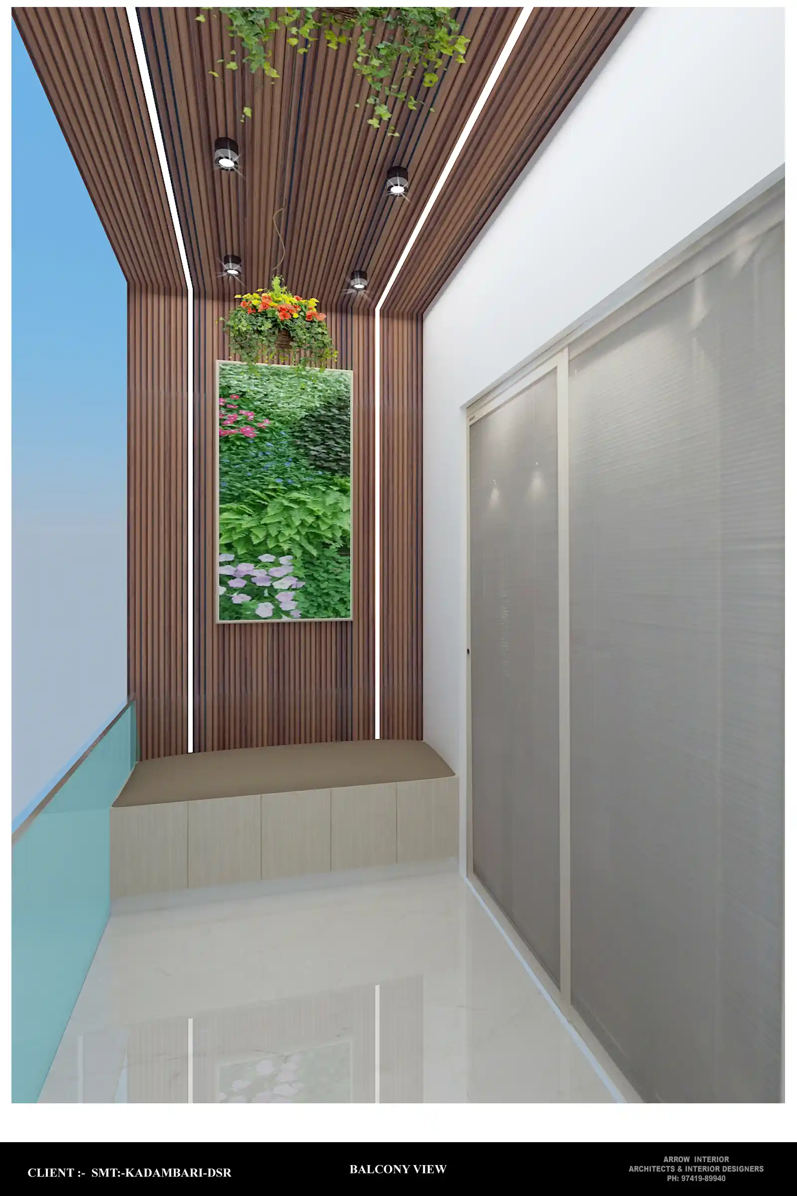 Luxury open-concept living salon interior design in Sarjapur Road Bengaluru by Arrow Interior - View 5