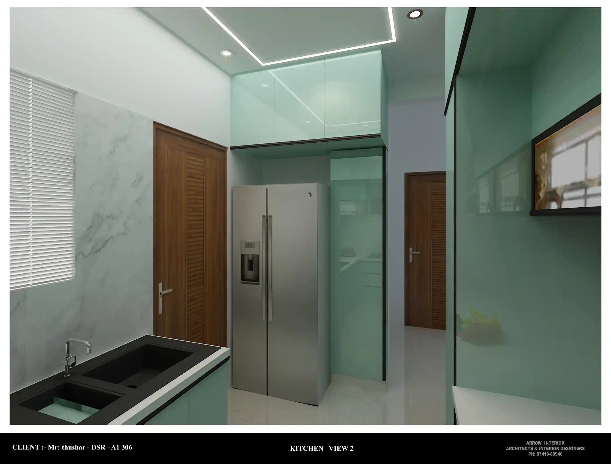 Modern dining and modular kitchen interior design in Sarjapur Bengaluru - View 3